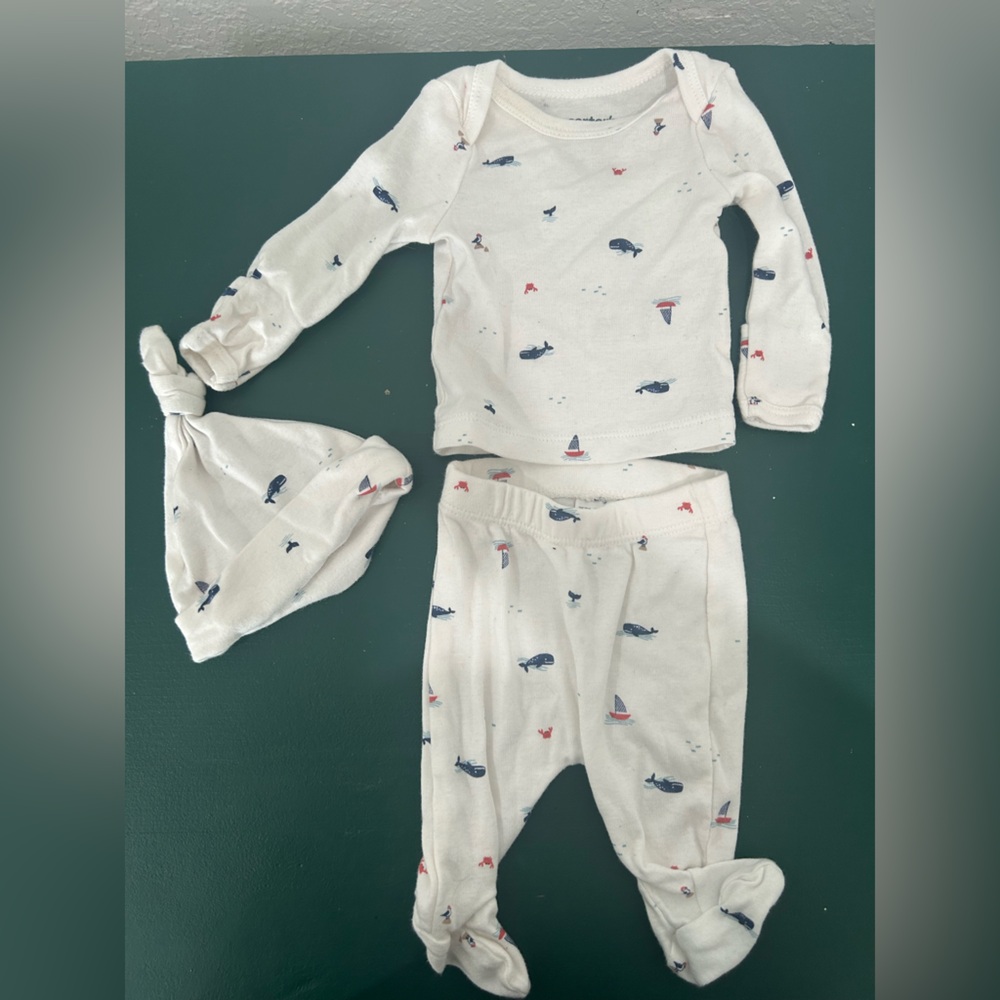 Preemie Baby Bundle- clothes, gown, swaddles